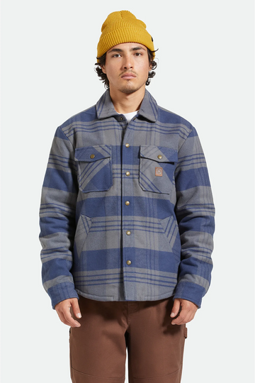 Durham Lined Jacket | Washed Navy Plaid