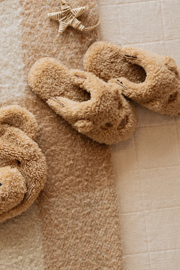Bear Slippers | Gold