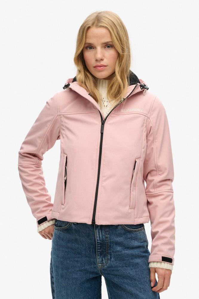 Hooded Soft Shell Jacket | Blush Pink