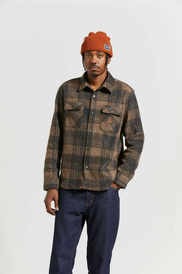 Bowery WB Artic Stretch Fleece | Burro Brown/Black Plaid