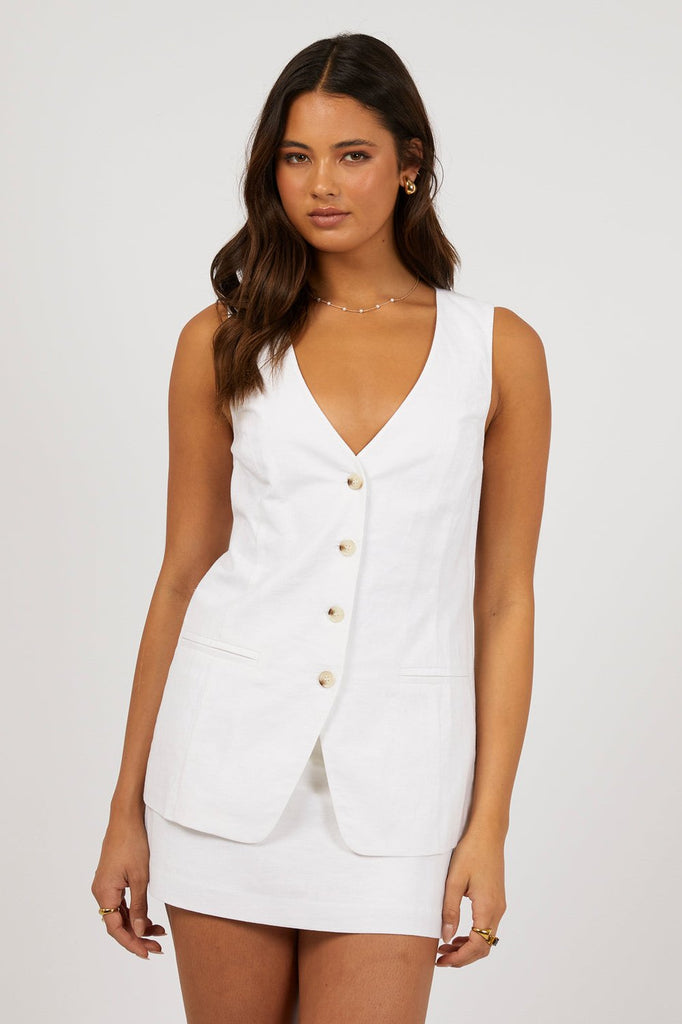 Tilly Vest | White