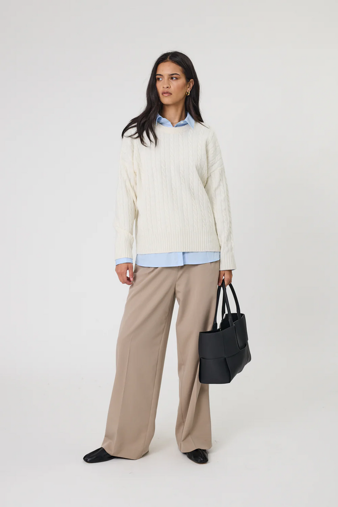Copenhagen Cable Knit Crew