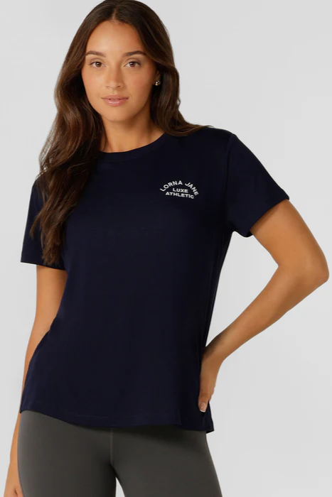 Lotus T Shirt | French Navy