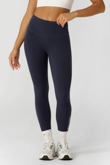 Lotus No chafe Phone Pocket Ankle Biter Leggings | Dark Platinum Navy