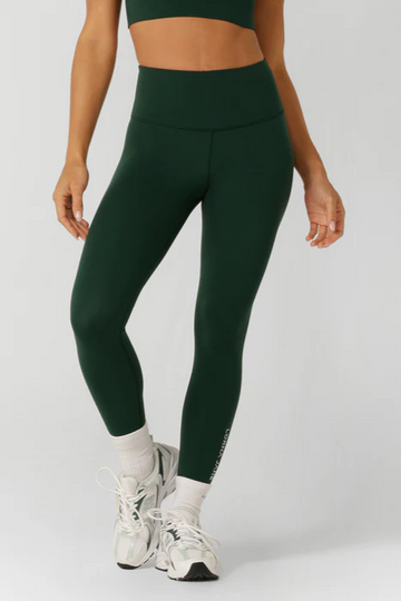 Lotus Phone Pocket Ankle Biter Leggings | Dark Green