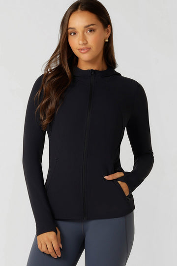 Amy Ultimate Thermal Hooded Jacket | Navy