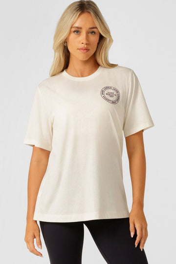 Lotus Relaxed Fit T-Shirt | Cream