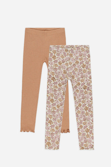 Ribbed Legging Set || Wildflower, Grapefruit