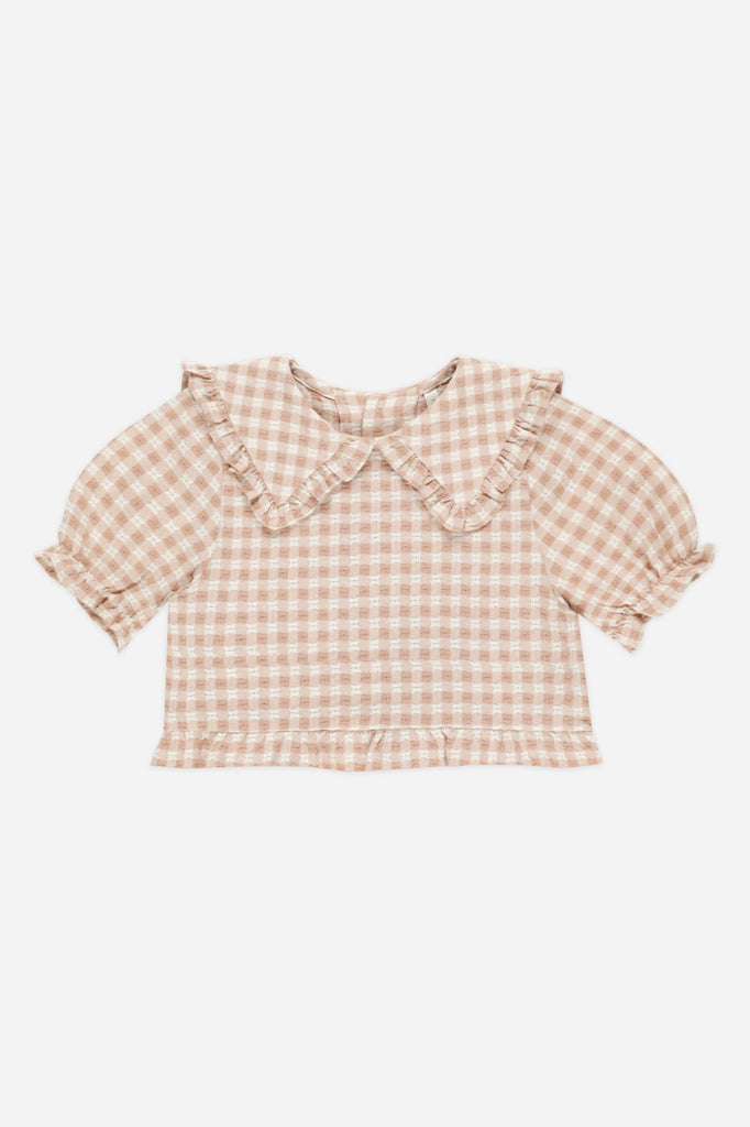 Prairie Blouse | Pink Gingham