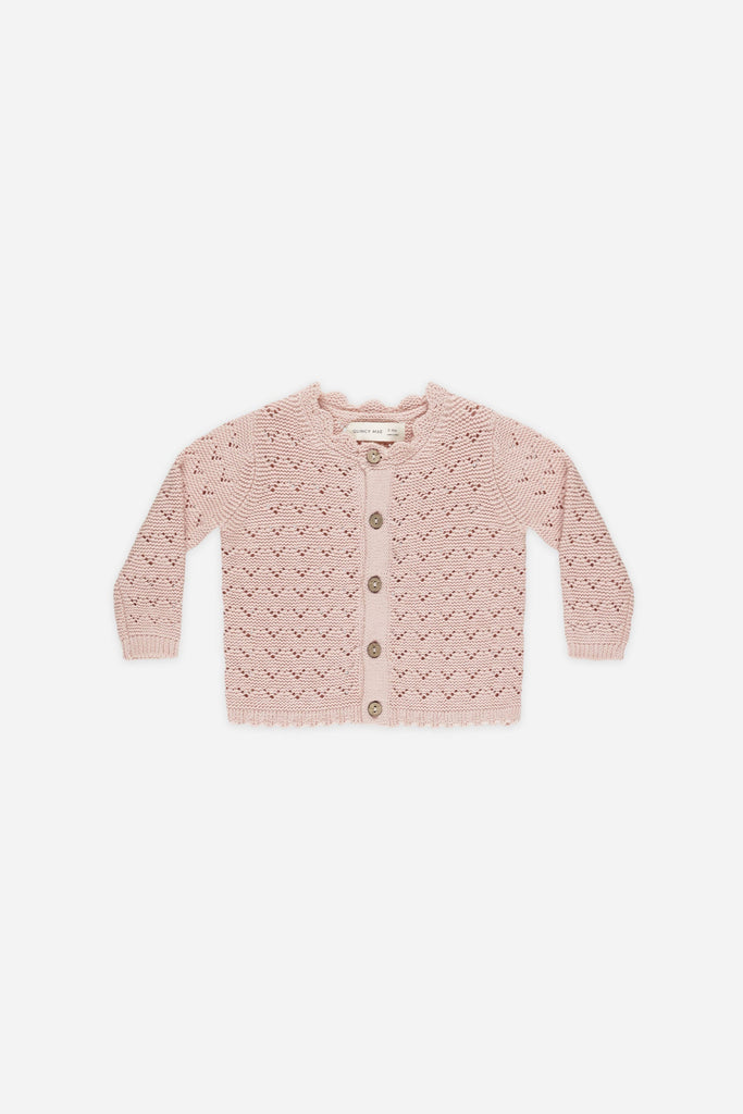 Scalloped Cardigan | Bubblegum