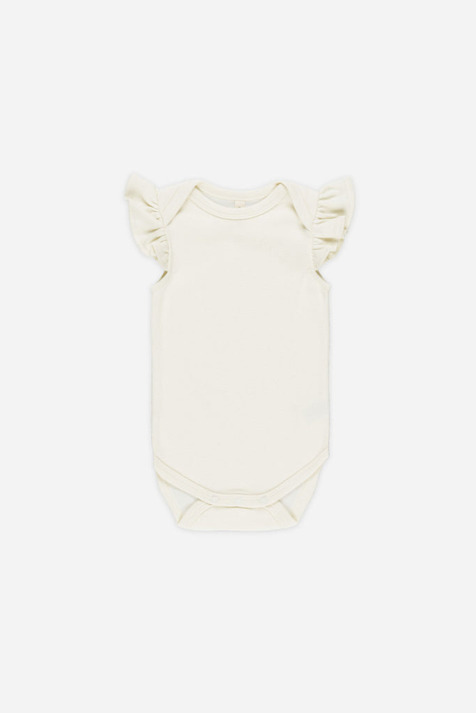 Flutter Sleeve Bodysuit | Ivory