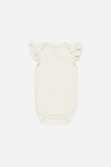 Flutter Sleeve Bodysuit | Ivory