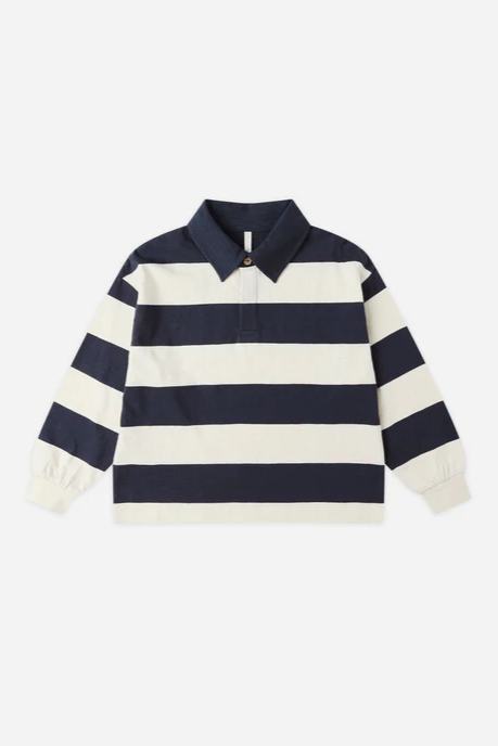 Rugby Polo | Navy Stripe