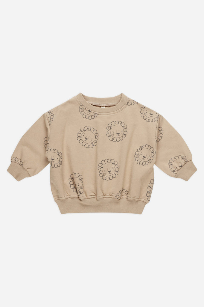 Relaxed Fleece Sweatshirt | Lions Latte