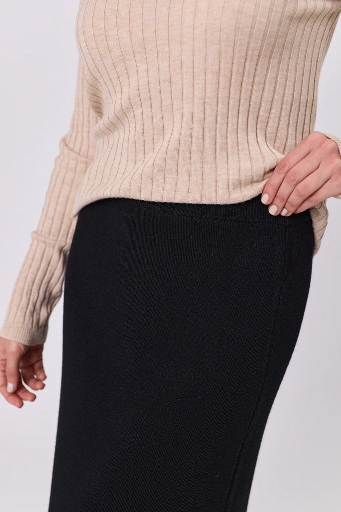 Serene Merino Skirt | Black