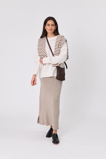 Serene Merino Skirt | Latte