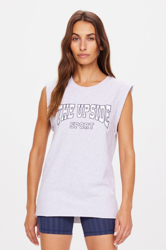 Ivy League Muscle Tank | Grey Marle