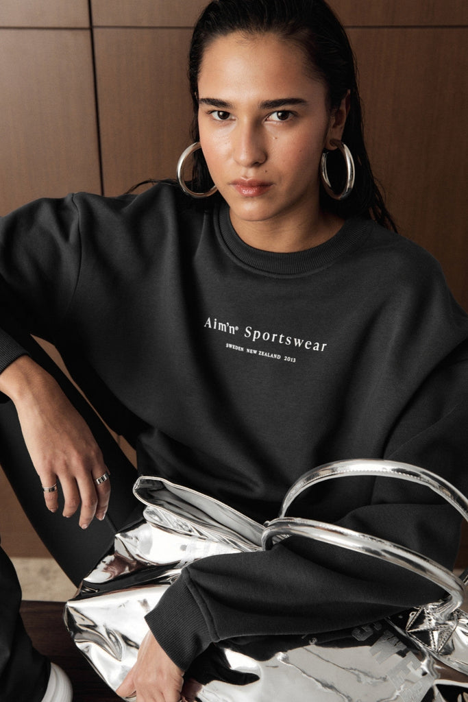 Serif Sweatshirt | Shadow Grey