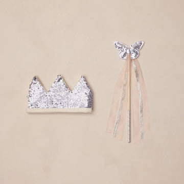 Crown & Wand | Silver Sequin