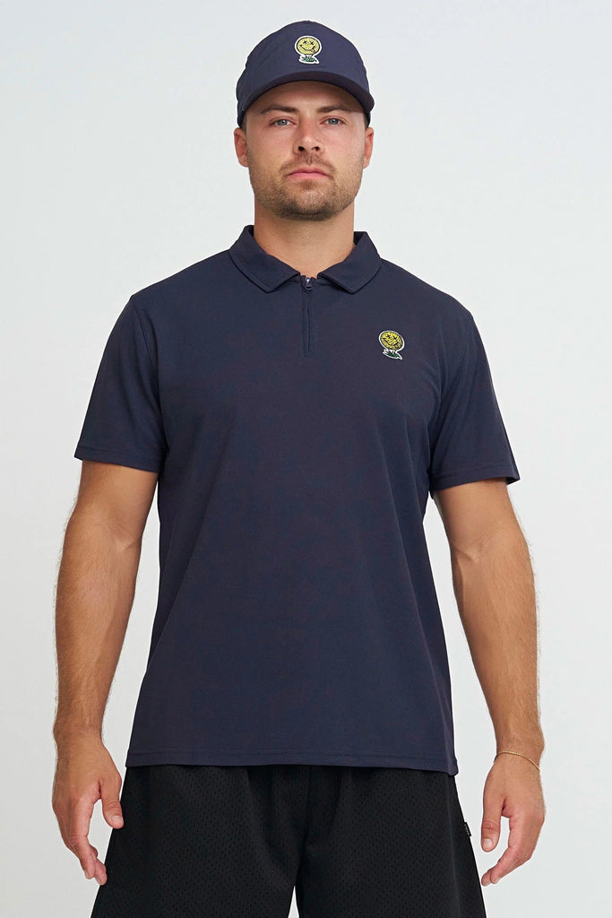 Neverfind Quarter Zip Polo