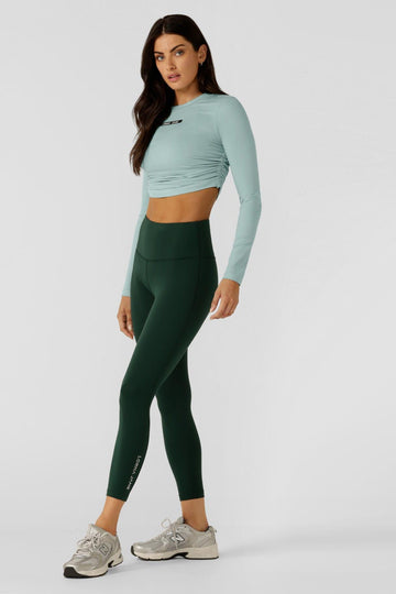 Lotus No Chafe Ankle Biter Leggings | Dark Green