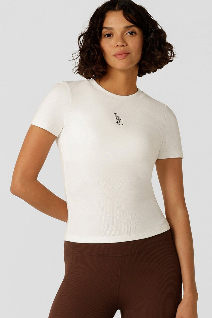 Classic LJC Rib SS T-Shirt | Porcelain