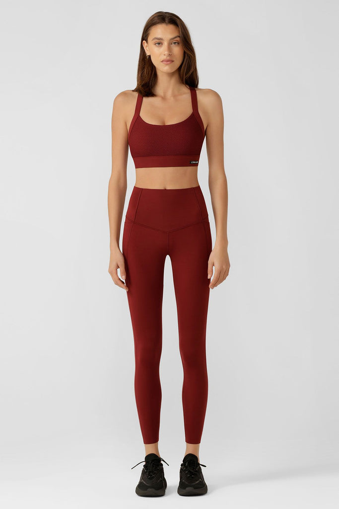 Mesh To The Max Adjustable Sports Bra | Sepia