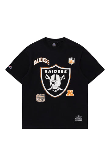 Las Vegas Raiders Logomania Tee | Faded Black