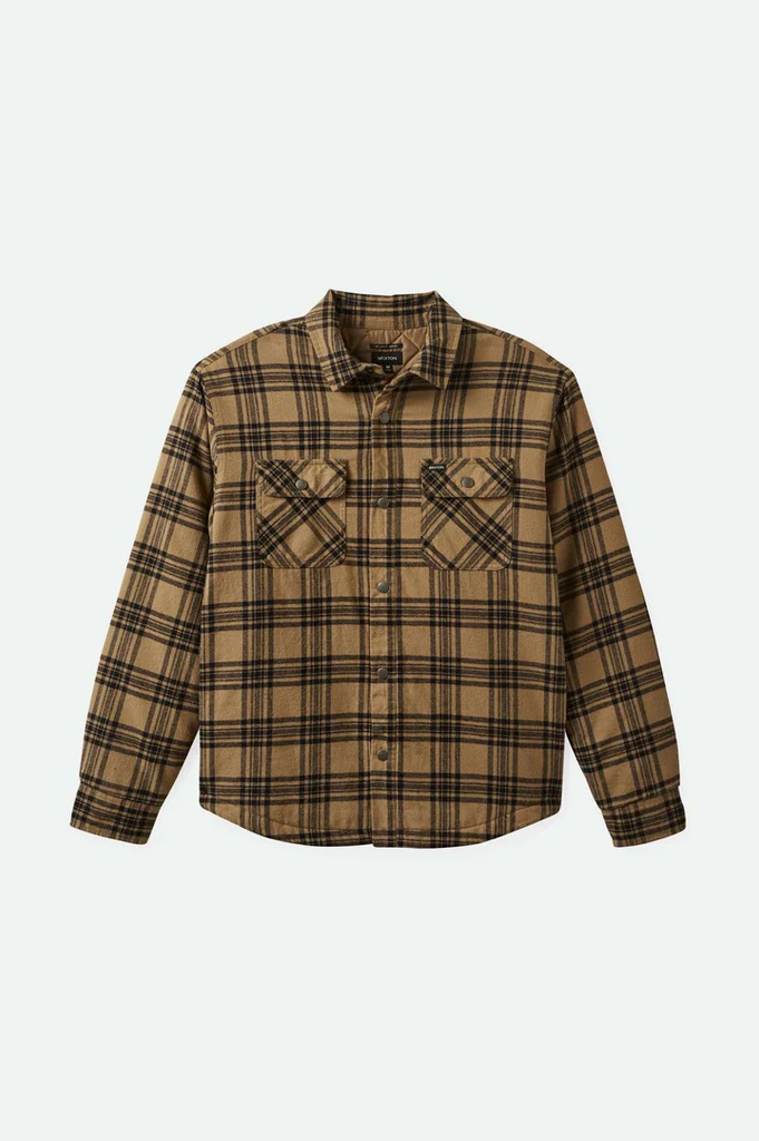 Bowery Quilted Flannel | Woodsmoke/Black