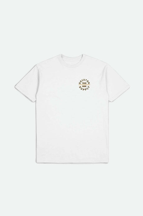 Oath V SS Standard T-Shirt | White/Washed Black/Gold