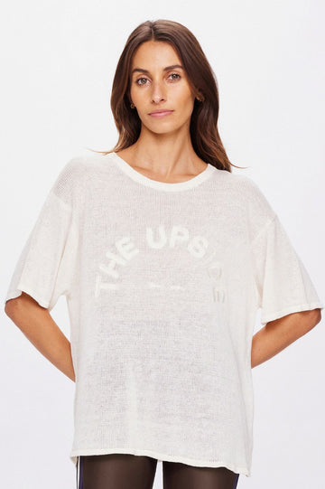 Knitted Sammi Tee | Creme