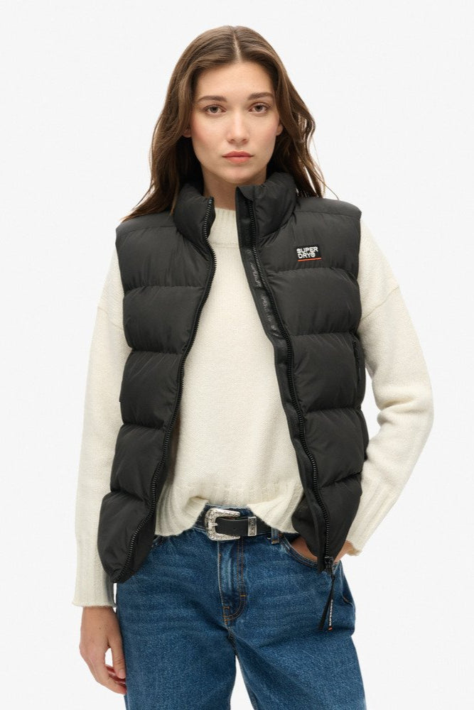 Sports Puffer Gilet | Black